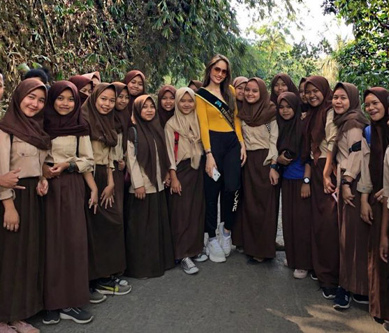 Pangerasan Education Center school visit in Desa Pangerasan, Kabupaten Bogor.